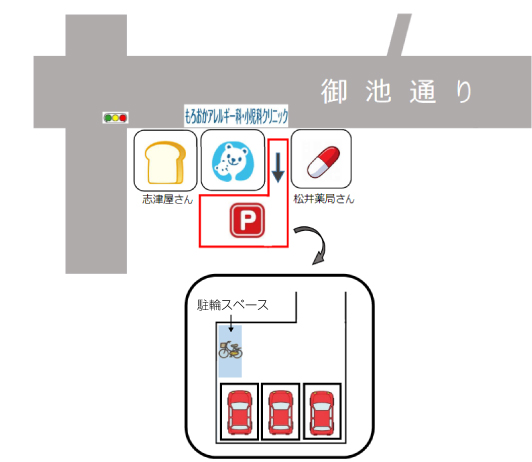 クリニックビル東側